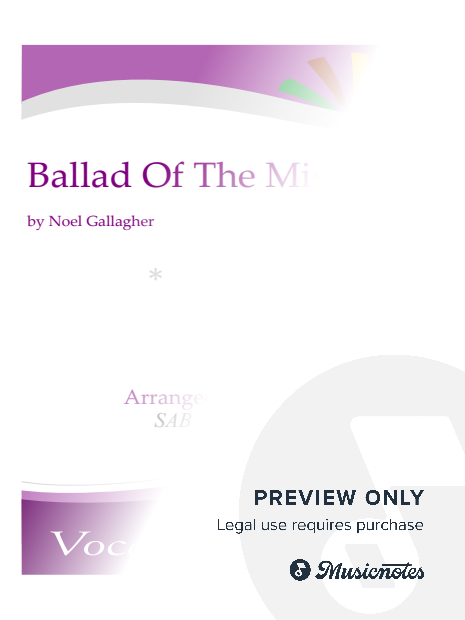 Ballad of the Mighty I - SAB with piano