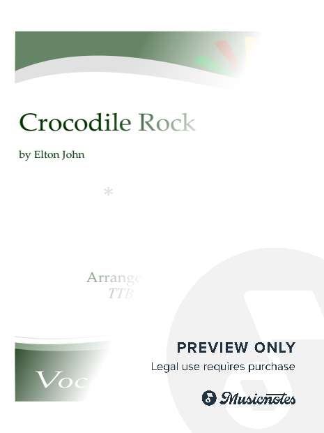 Crocodile Rock - TTB with piano