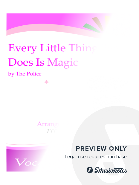 Every Little Thing She Does Is Magic - TTB with piano