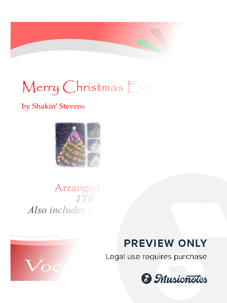 Merry Christmas Everyone - TTB with piano