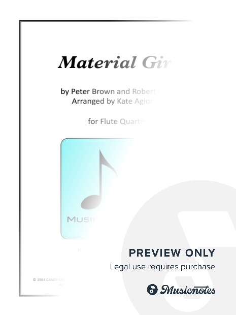 Material Girl - Jazz Arrangement for Flute Quartet