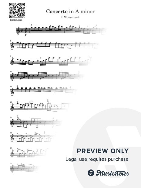 A.Vivaldi Concerto in A minor, RV 356 (Op. 3, No. 6), 1st Movement