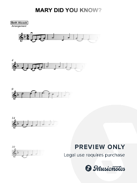 Mary, Did You Know? - christmas | easy violin