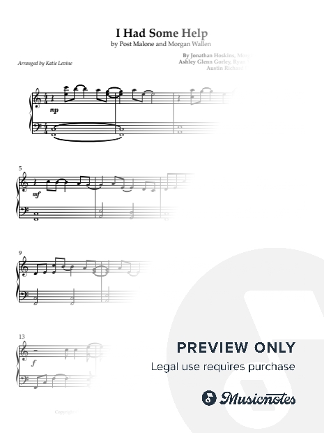 I Had Some Help [intermediate, 3 pages]
