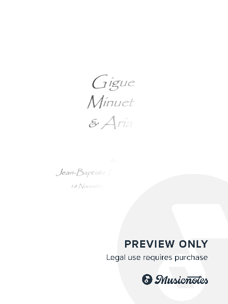 Jean Baptiste Loeillet baroque classical guitar solo