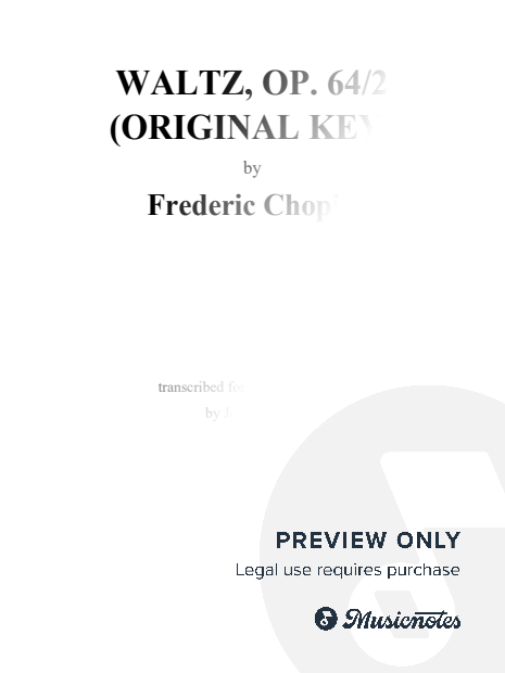 Chopin: Waltz No. 7 in c-sharp minor, Op. 64/2 (Original Key)