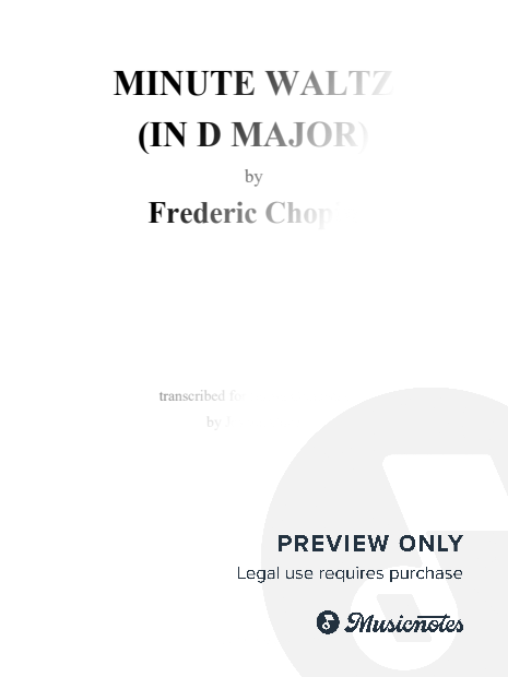 Chopin: "Minute Waltz" ("Valse du petit chien") [Transposed to D Major]
