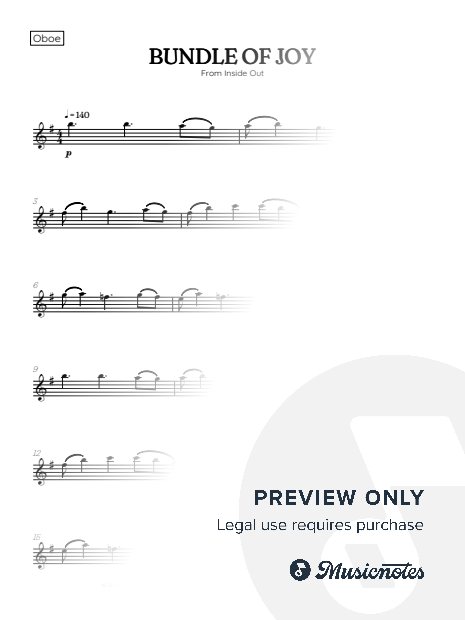 Bundle of Joy • Inside Out | oboe sheet music