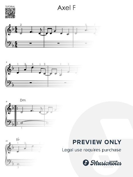 Axel F - Crazy Frog I Piano Tutorial for Beginners I Easy Sheet Music