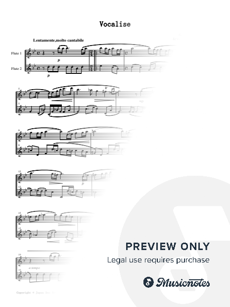 Vocalise / S. Rachmaninoff
