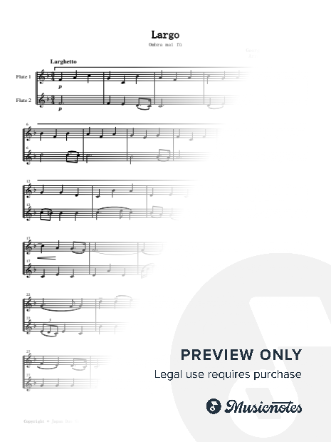 Largo (Ombra mai fù) from Xerxes / George Frideric Handel