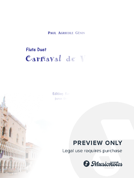 Carnaval de Venise, Op. 14 / Paul Agricole Génin