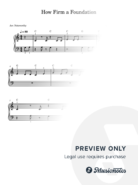 How Firm a Foundation [Quick Learn Solo - Very Easy Beginner]