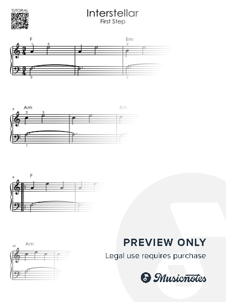Interstellar - The Simplest Version I Piano Tutorial I Easy Sheet Music for Beginners