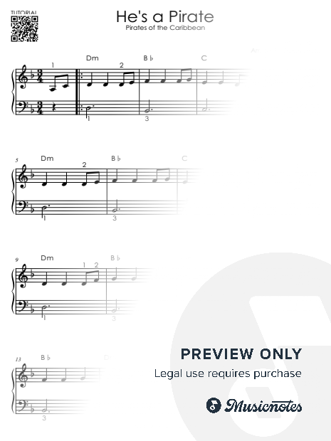 He's a Pirate I Pirates of the Caribbean I Piano Tutorial I Easy Sheet Music for Beginners