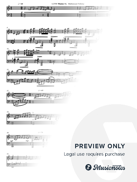 The Lord of the Rings - Main Theme - Hard Piano Tutorial + Sheets