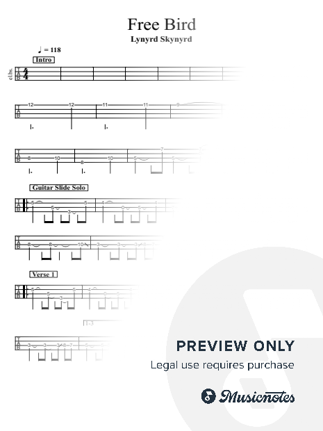 [ Simplified Bass ] Lynyrd Skynyrd - Free Bird