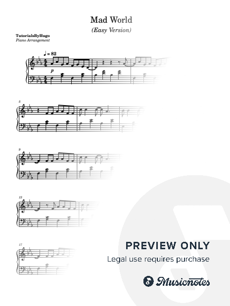 Mad World (Easy Version)