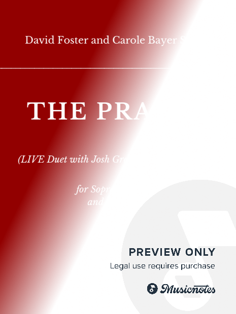 The Prayer - Celine Dion & Josh Groban Live Duet for Soprano Solo, Tenor Solo and Orchestra