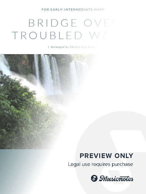Bridge Over Troubled Water - Early Intermediate for Harp