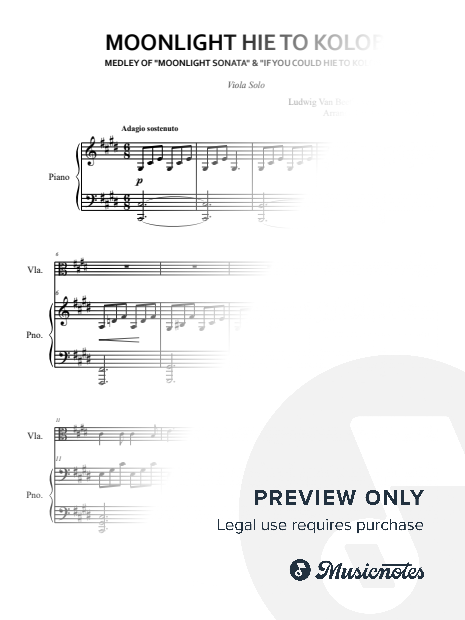Moonlight Hie to Kolob (Viola Solo)