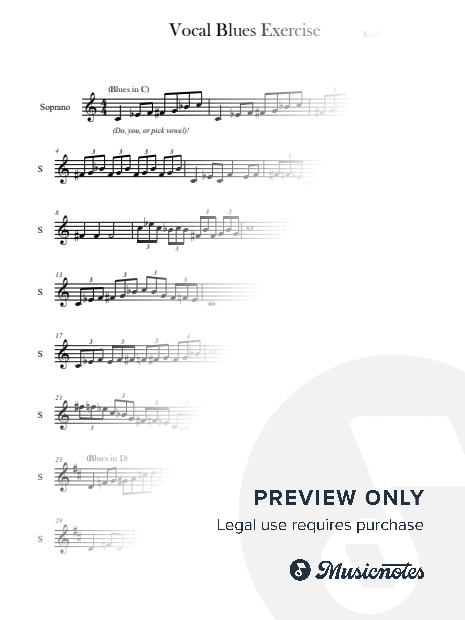 "Vocal Blues Exercise"