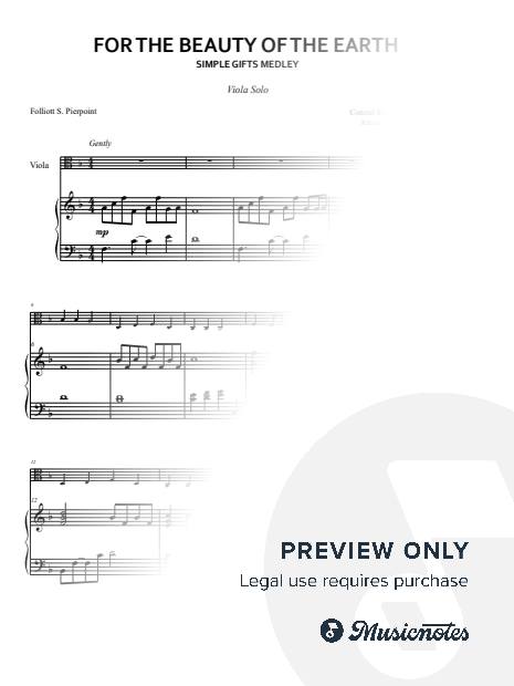 For the Beauty of the Earth / Simple Gifts medley (Viola Solo)