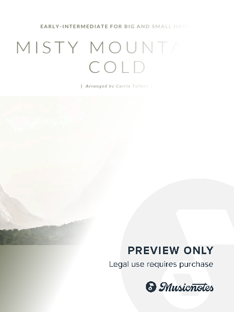 Misty Mountains Cold - Early Intermediate for Harp