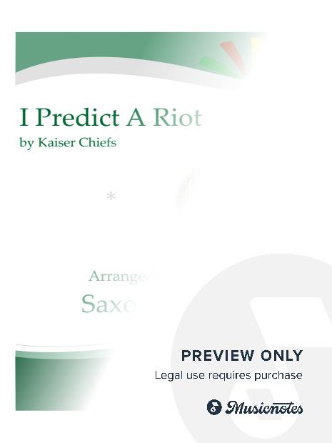 I Predict a Riot - sax quartet
