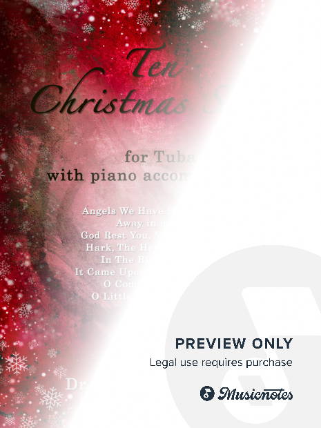 Ten Christmas Songs for Tuba with Piano accompaniment