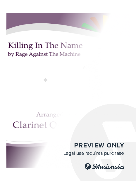 Killing in the Name - clarinet quintet