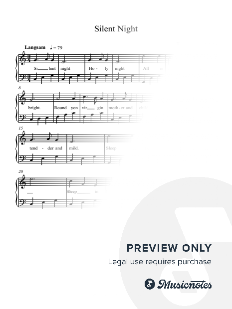 Silent Night easy version
