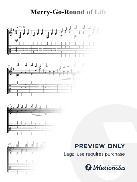 Howl's Moving Castle (melody and complex piece)