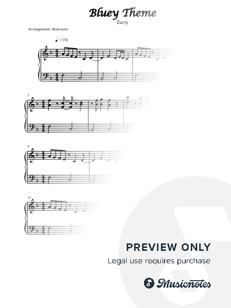 Bluey Theme Song [easy]