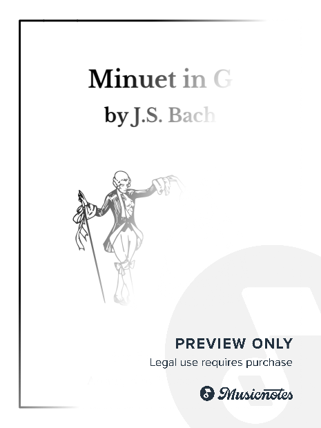 Minuet in G - Easy Piano