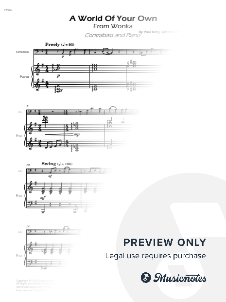 A World of Your Own - Contrabass and Piano