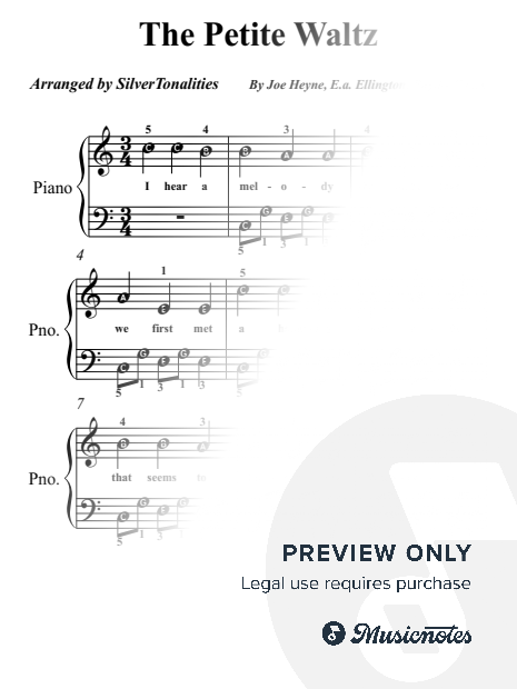 La Petite Valse Easy Piano