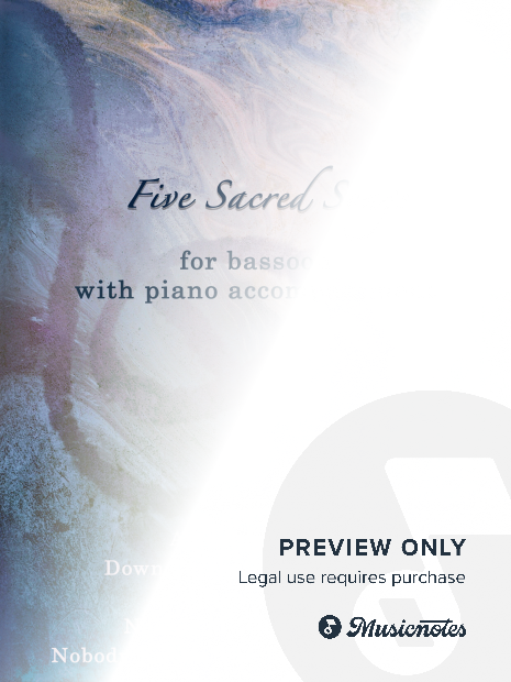 Five Sacred Songs for Bassoon with Piano accompaniment