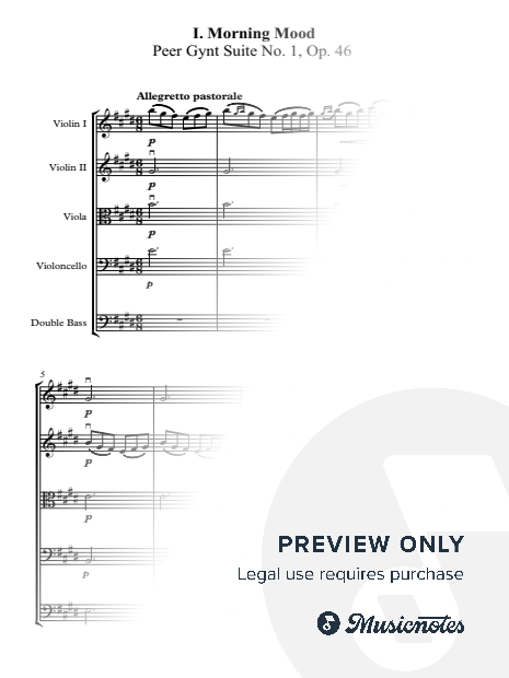 I. Morning Mood Peer Gynt Suite No. 1, Op. 46
