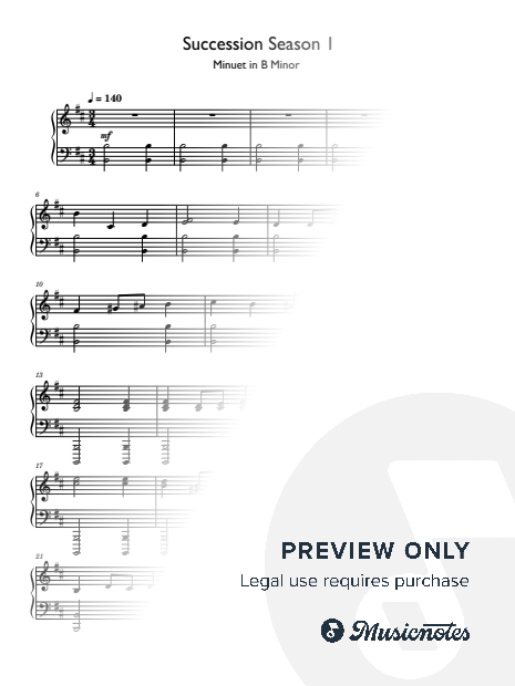 Succession - Minuet in B Minor