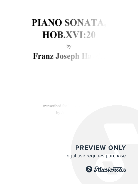 Haydn: Piano Sonata in c minor, Hob.XVI:20