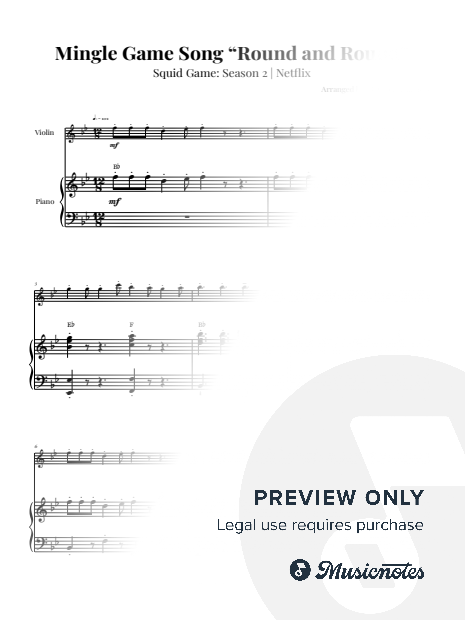 Mingle Game Song | VIOLIN & PIANO