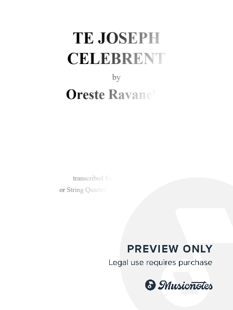 Ravanello: Te Joseph celebrent