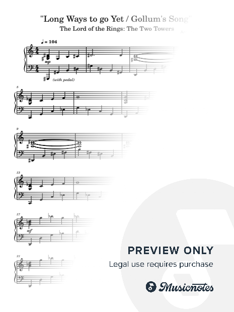 Long Ways to Go Yet/Gollum's Song