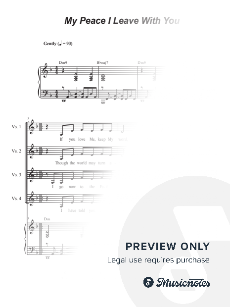 My Peace I Leave With You (2-part choir - (SA)