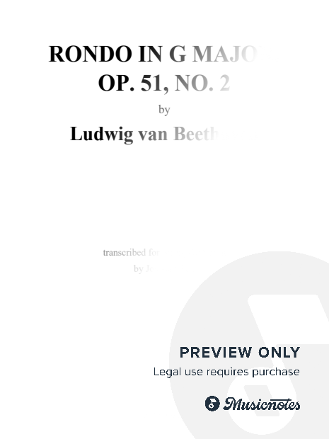 Beethoven: Rondo in G Major, Op. 51, No. 2