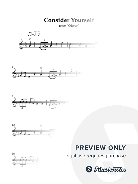 Consider Yourself (from Oliver) - violin