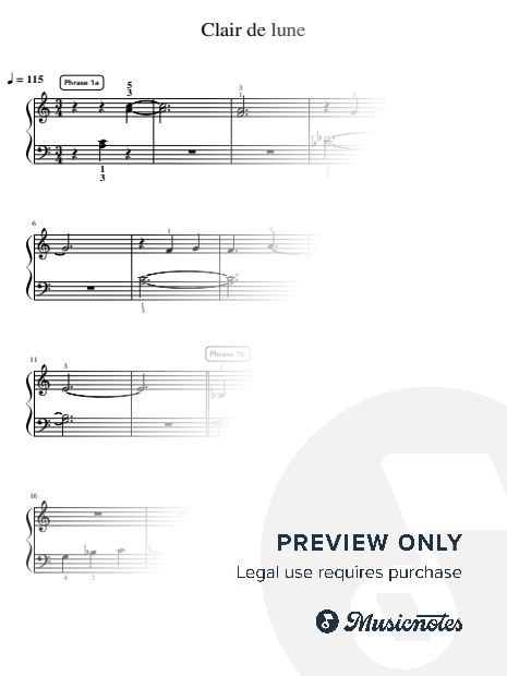 Clair de lune - Intermediate