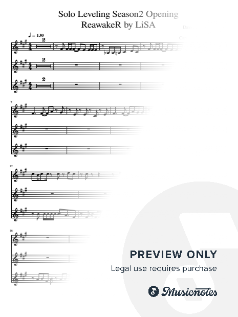 Solo Leveling Season2 - OP "ReawakeR" LiSA - Violin Arrangement