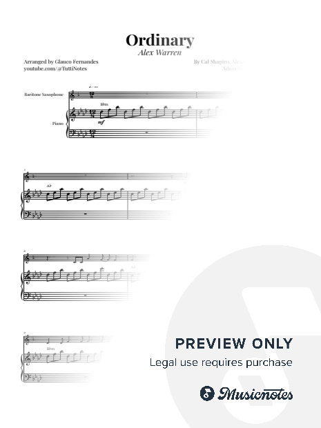 Ordinary | BARITONE SAX & PIANO